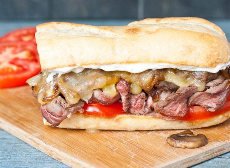 Grilled Flank Steak Sandwich with Caramelized Onions | Neighborfood