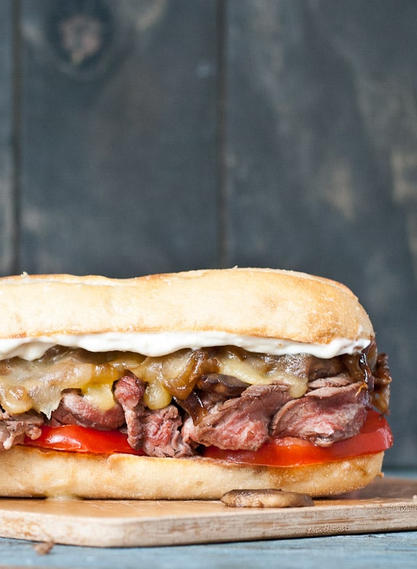 This Grilled Flank Steak Sandwich was a huge hit in our house!