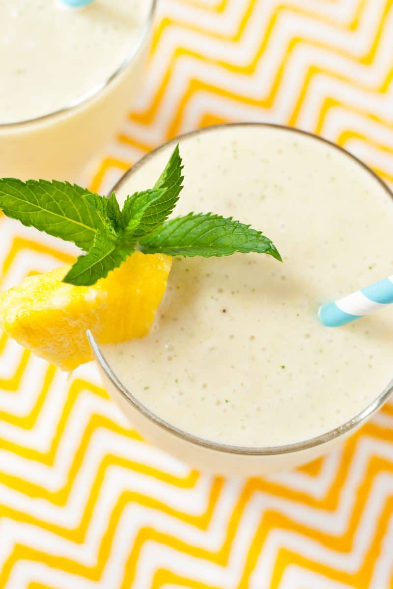 Pineapple and Banana Smoothie with Mint | NeighborFood