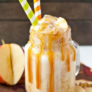 Caramel Apple Cider Ginger Ale Floats
