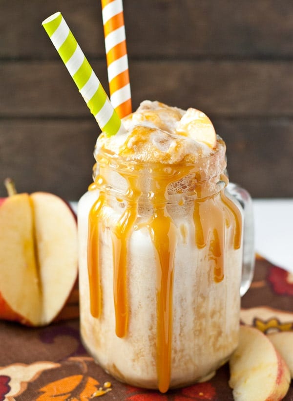 These Caramel Apple Cider Floats are the perfect excuse to eat ice cream all winter long!