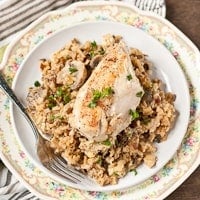 Chicken and Mushroom Wild Rice Pilaf