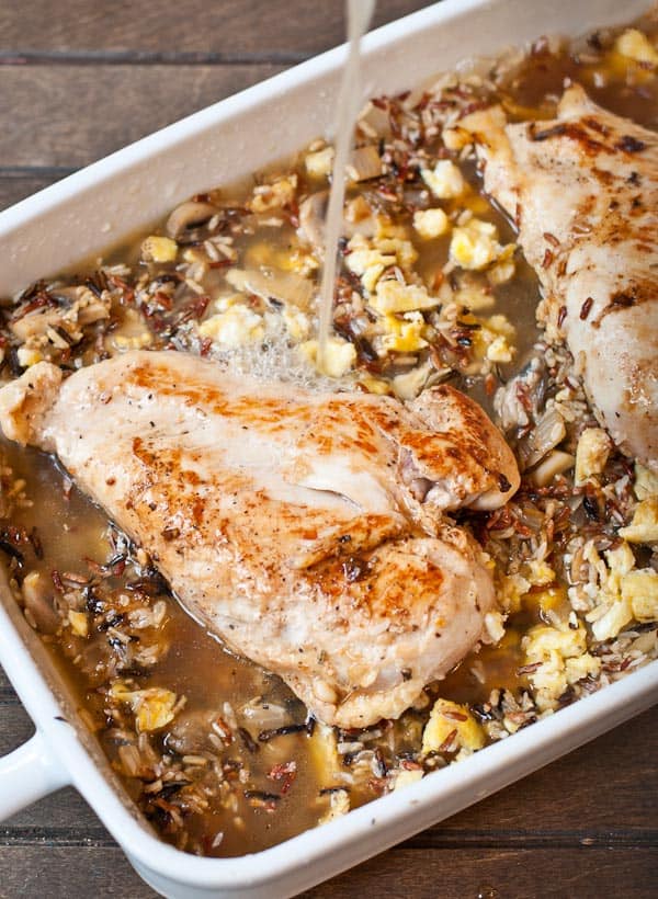 This Chicken and Mushroom Wild Rice Casserole is comfort food to the max.