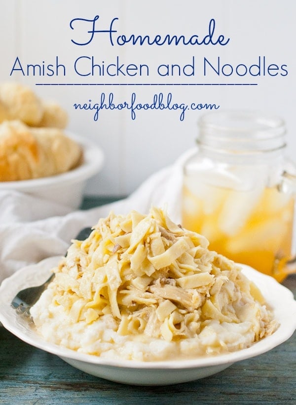 These Amish Chicken and Noodles are the ultimate comfort food. 