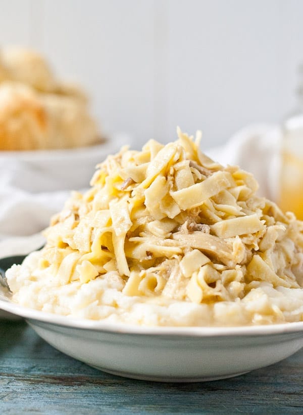 So silky, so savory, so satisfying--these Amish Chicken and Noodles are the ultimate comfort food meal!