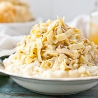 Amish Chicken and Noodles in the Slow Cooker
