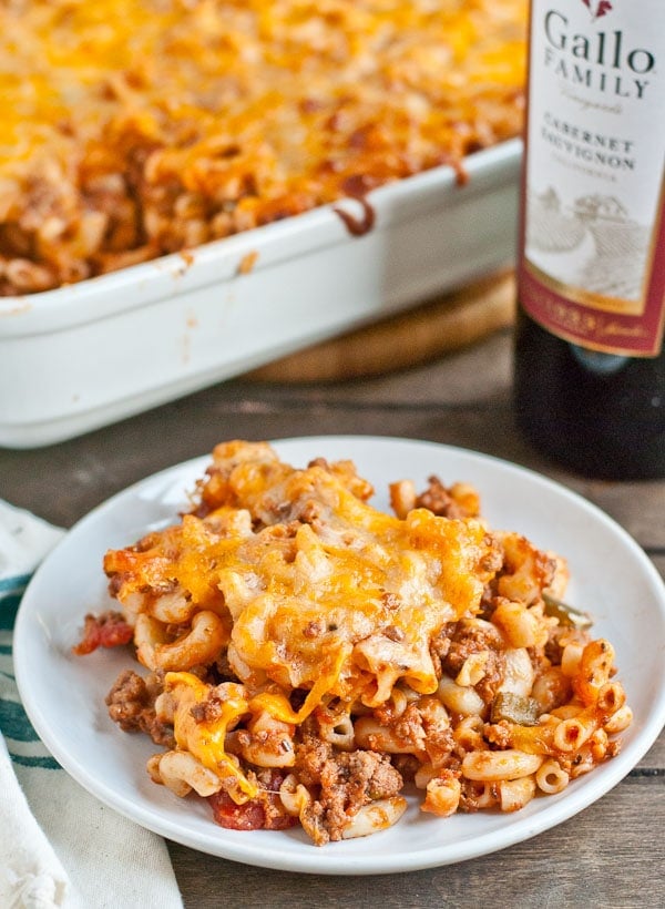 You can't go wrong with this Johnny Marzetti recipe packed with ground beef, tomato sauce, and CHEESE!