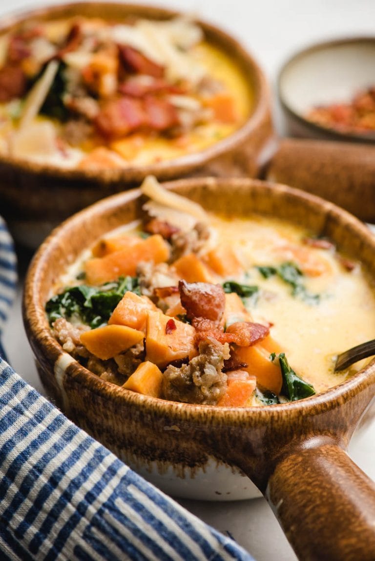 Creamy Sausage, Sweet Potato, & Kale Soup NeighborFood