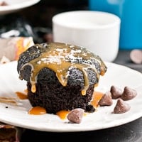 Chocolate Caramel Espresso Muffins