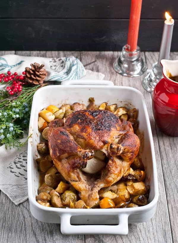 Maple Dijon Roasted Chicken from Neighborfoodblog.com