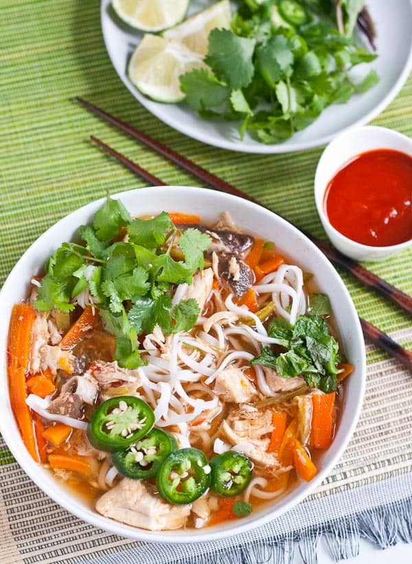 Crock Pot Asian Chicken Noodle Soup from Neighborfoodblog.com