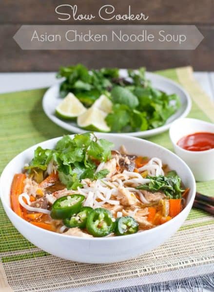 Slow Cooker Asian Chicken Noodle Soup | NeighborFood