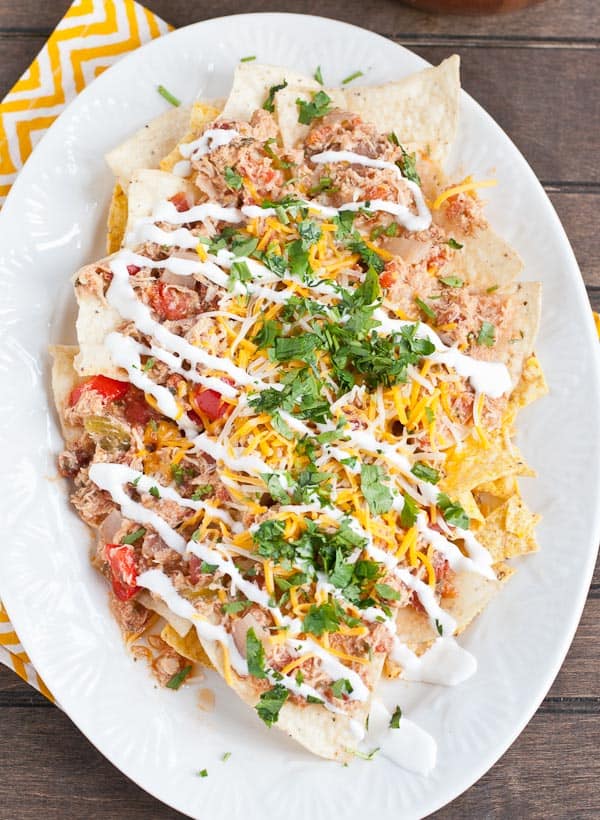 These Crock Pot Chilaquiles are an amazing twist on nachos.