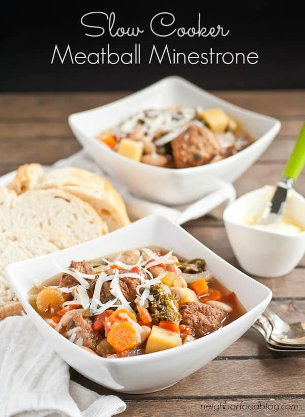 This Slow Cooker Minestrone Soup is an easy and comforting winter meal.