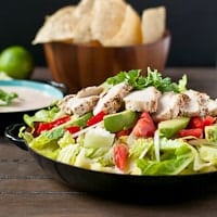 Chipotle Chicken Taco Salad Recipe from Neighborfoodblog.com