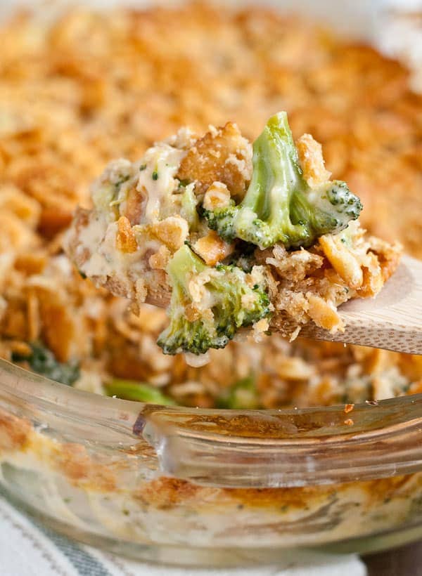 From Scratch Broccoli Cheese Casserole with Ritz Crackers | Neighborfoodblog.com