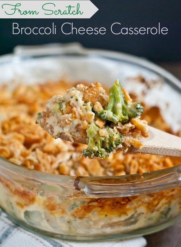 Roasted Broccoli Cheese Casserole with Ritz Crackers | Neighborfoodblog.com