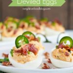 Jalapeno Popper Deviled Eggs from NeighborFoodBlog.com