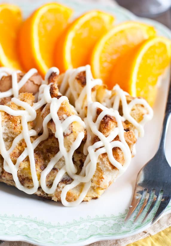 Orange French Toast Casserole with Cream Cheese Frosting