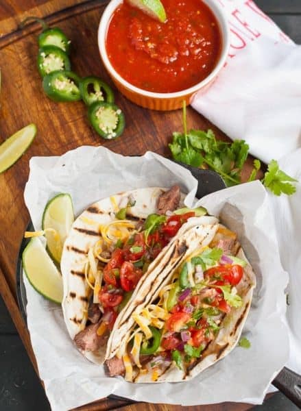 Grilled Flank Steak Tacos With Fresh Pico De Gallo Neighborfood 