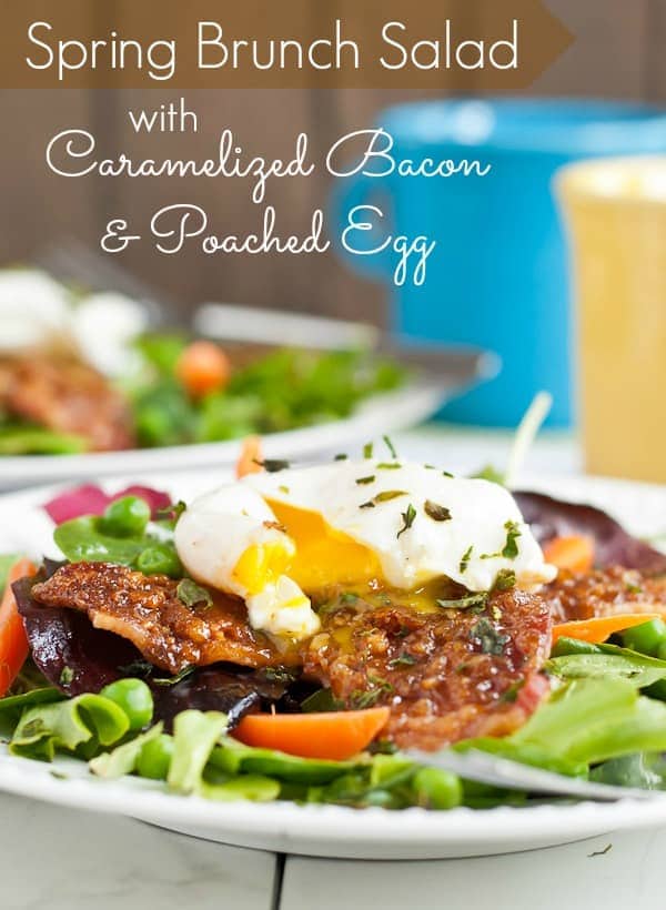 Spring Brunch Salad with Caramelized Bacon and Poached Egg | NeighborFood