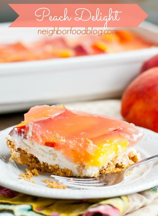 This Peach Delight is the perfect no torch dessert for summer!