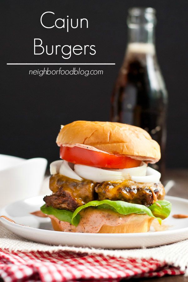 This easy Cajun Burger recipe has just the right amount of kick from a smoky, tangy Cajun spiced sauce.