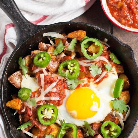 This Potato Huevos Rancheros is an easy breakfast everyone loves!