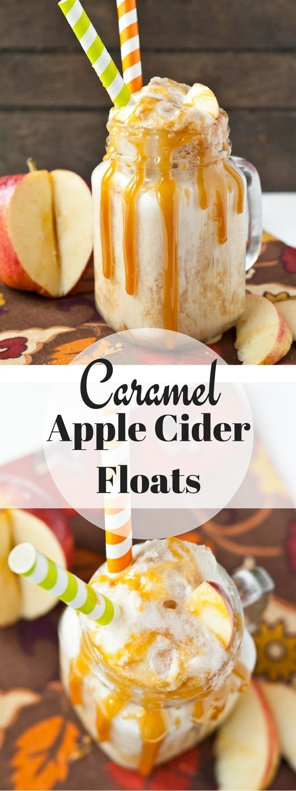 Caramel Apple Cider Floats NeighborFood