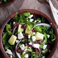 This Massaged Kale Cranberry and Avocado Salad will have even kale haters asking for more!