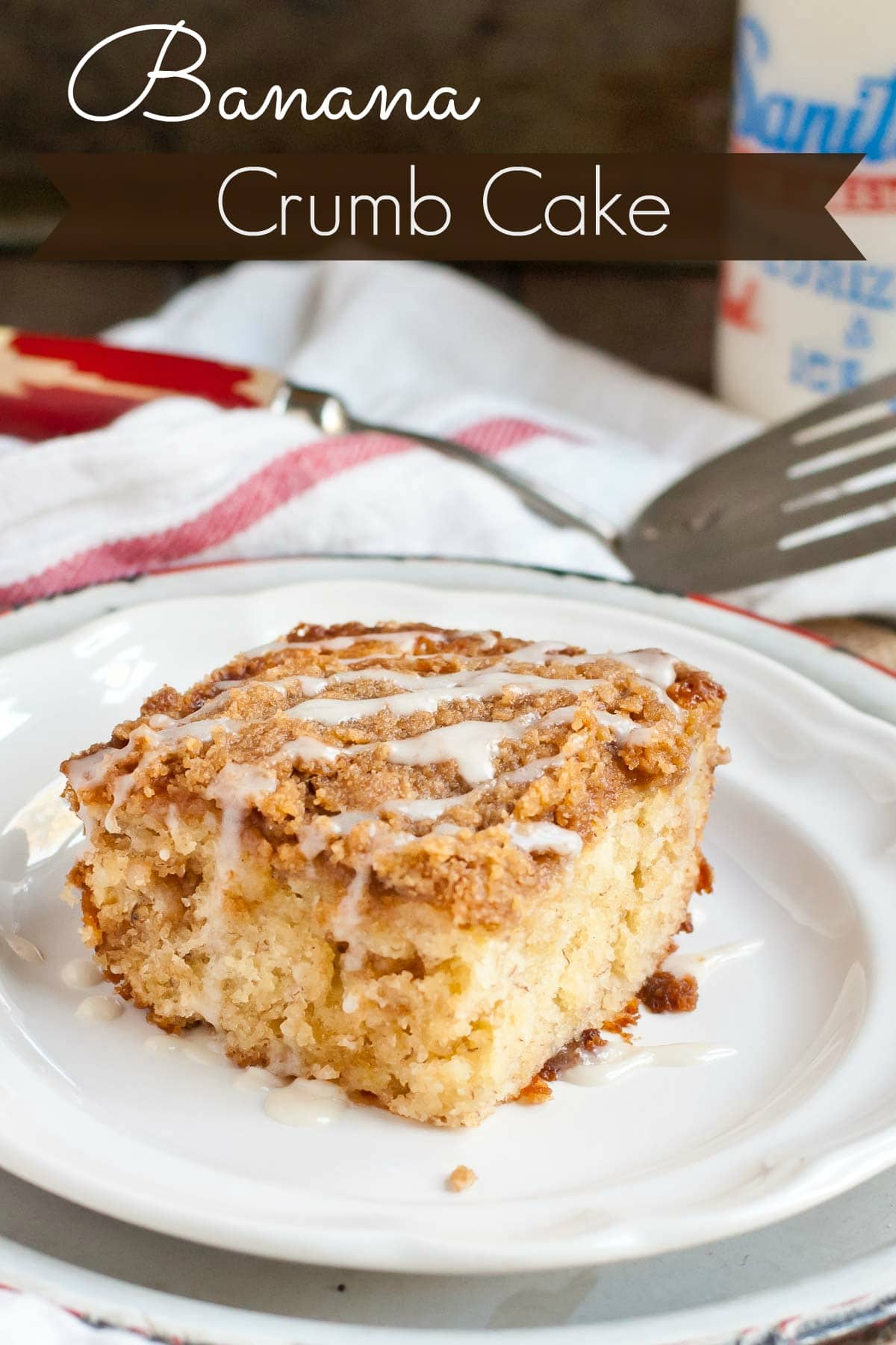 This Banana Crumb Cake is so moist and wonderful for breakfast or dessert.