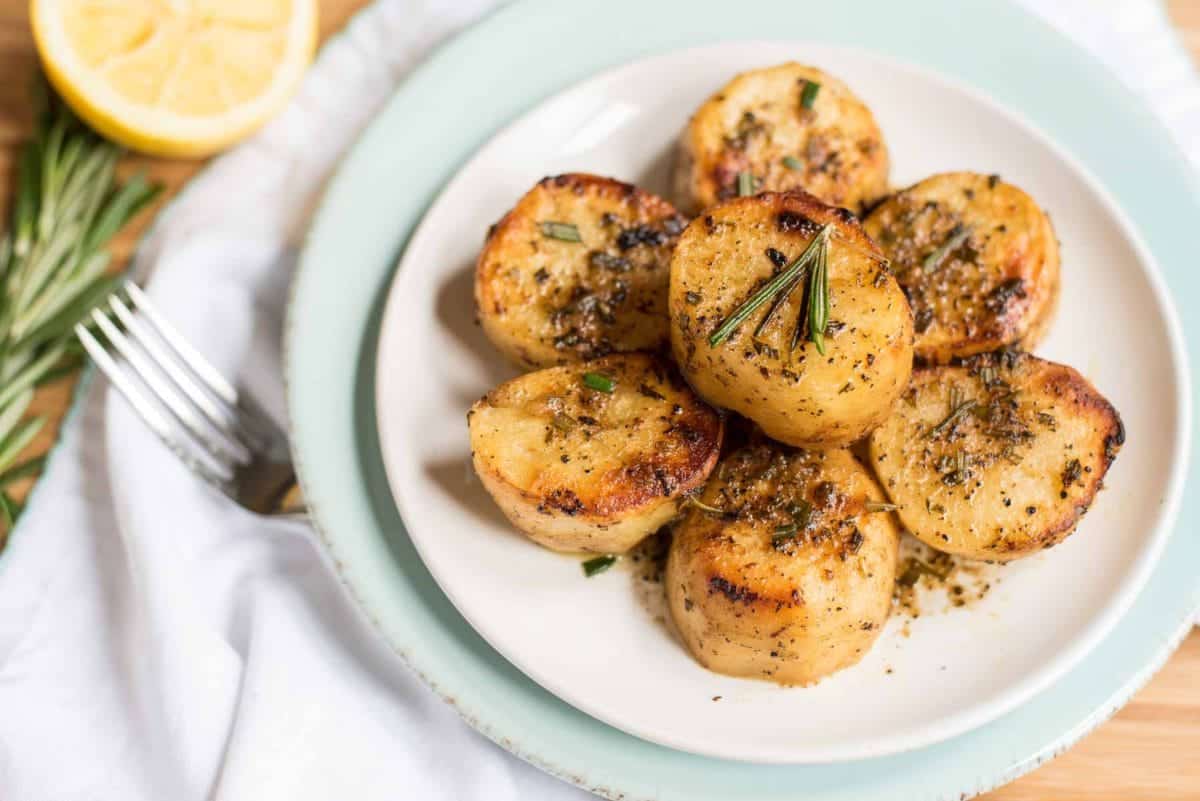 You'll want these Lemon Rosemary Melting Potatoes to be on regular rotation on your dinner table!