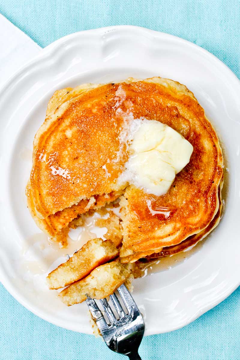 Perfect Fluffy Buttermilk Pancakes- The only recipe you'll ever need!