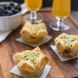 These Spinach Artichoke Egg Tarts are so lovely and delicious and are made with only 5 ingredients!