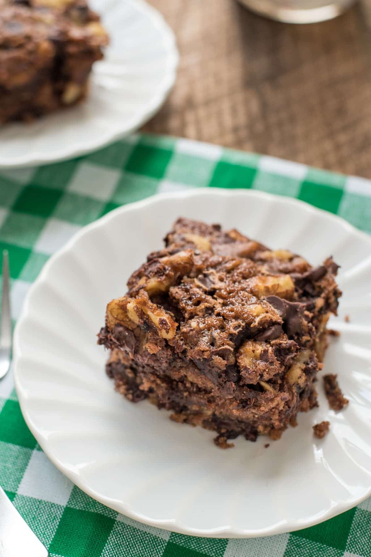 This Oatmeal Chocolate Chip Snack Cake is the perfect after school treat with a tall glass of milk!