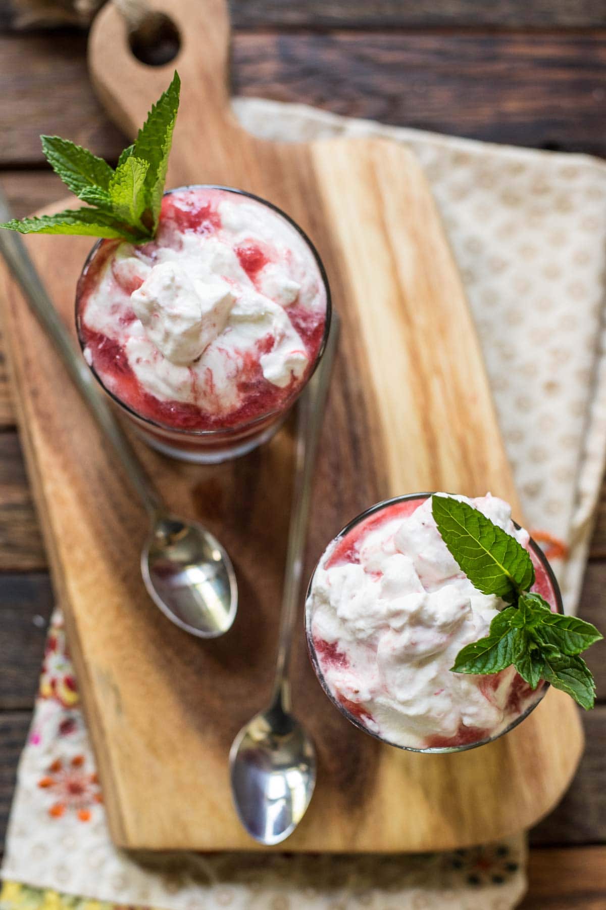 Strawberry Rhubarb Fool is a classic summer dessert that's so easy to make.