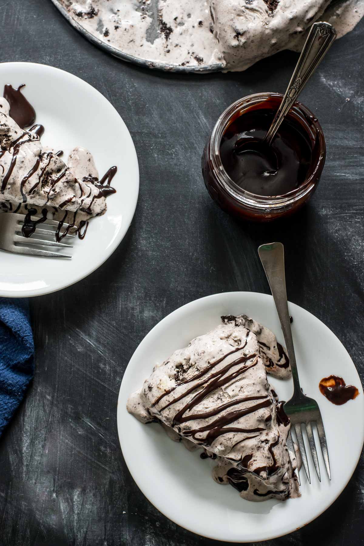 This Oreo Ice Cream Dessert takes only 10 minutes to make and is so creamy and delicious!