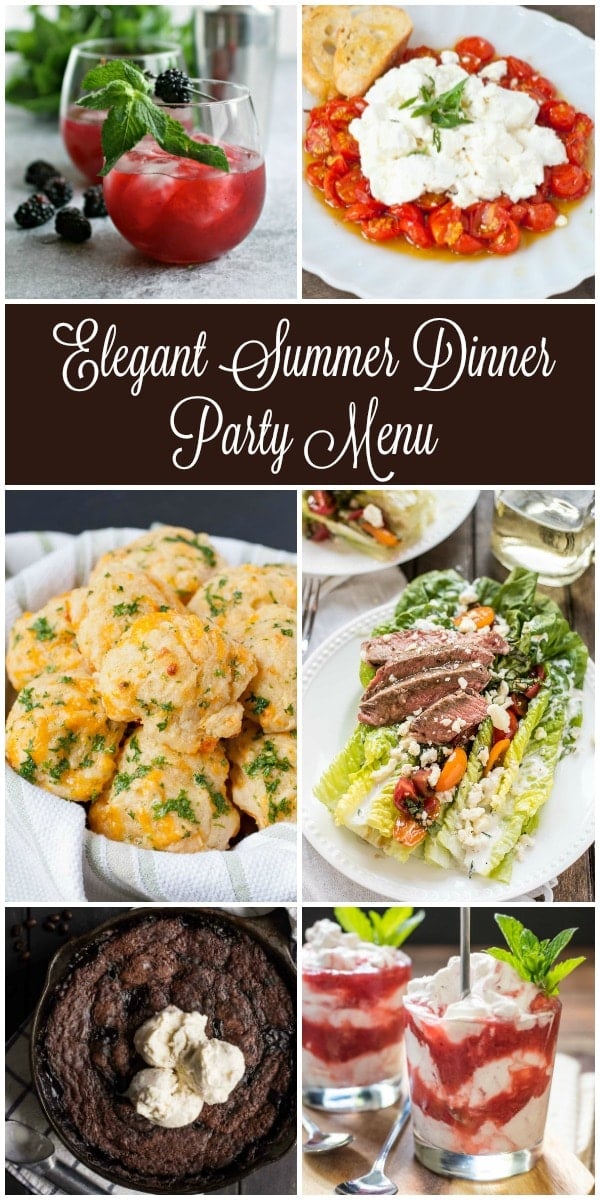 Looking for inspiration for your next summer dinner party? This menu is perfect for a casual cookout!