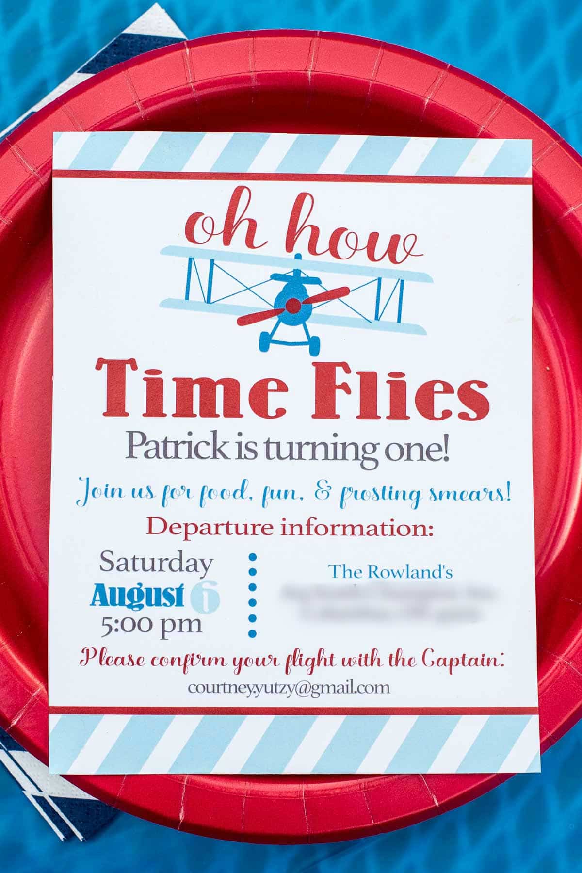 From invitations to decorations to food, this has everything you need for an adorable airplane themed birthday party!