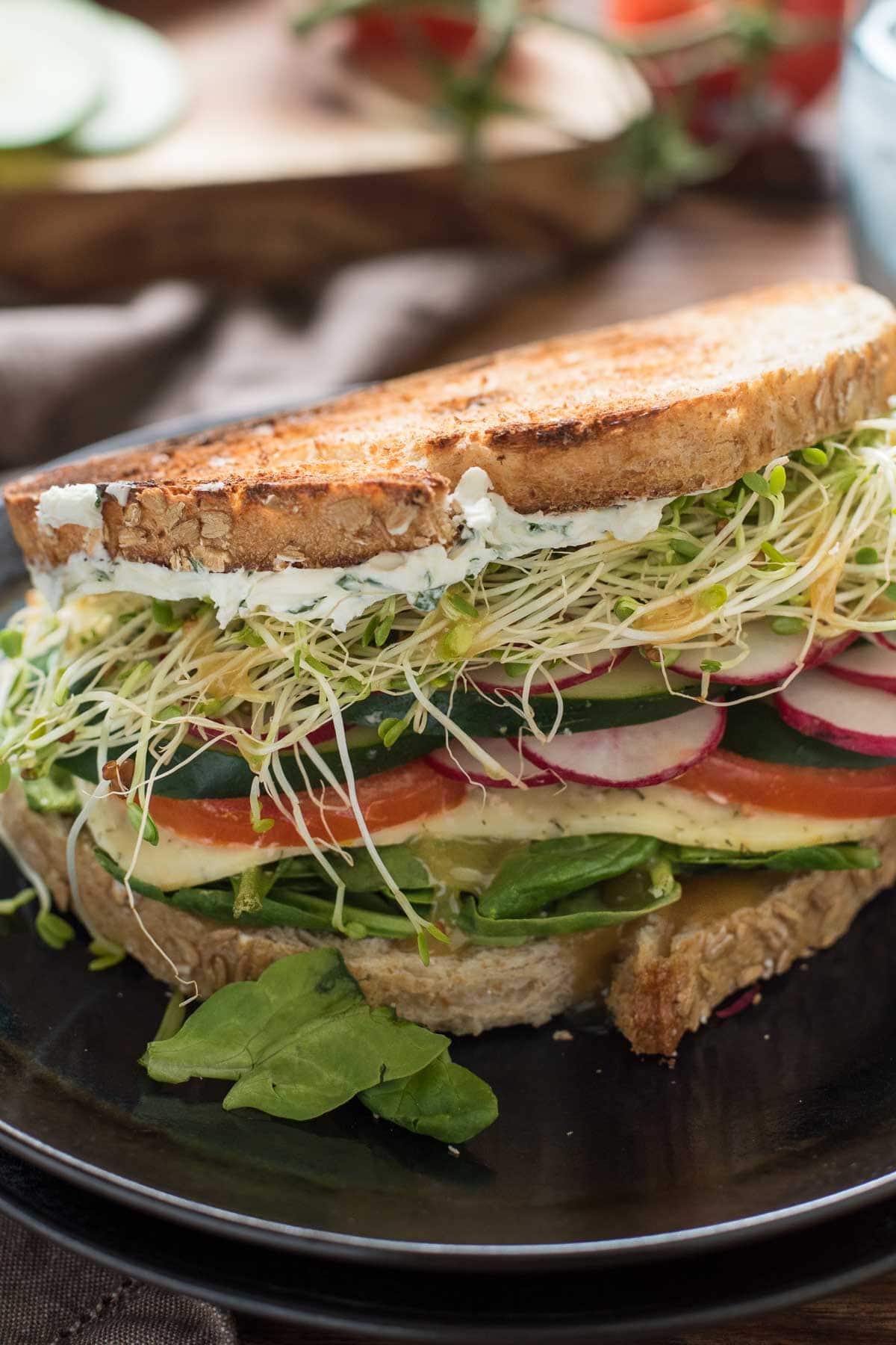 The Best Veggie Sandwiches With Herbed Cream Cheese NeighborFood
