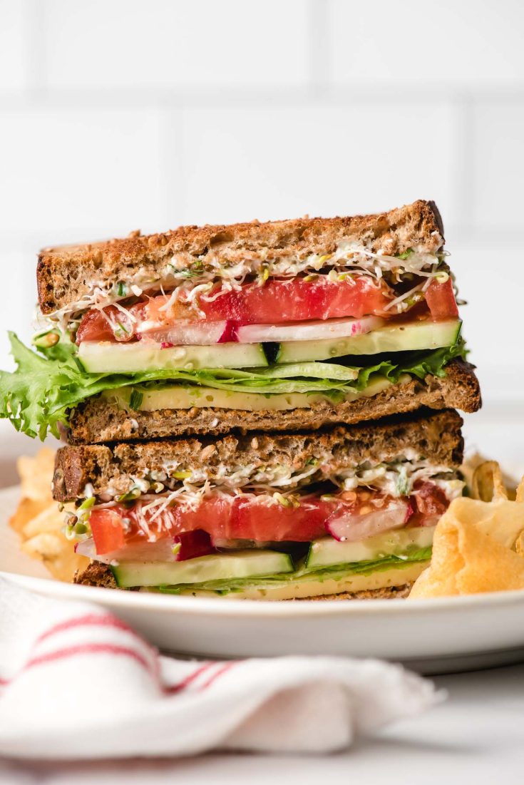 The Best Veggie Sandwich with Cream Cheese | NeighborFood