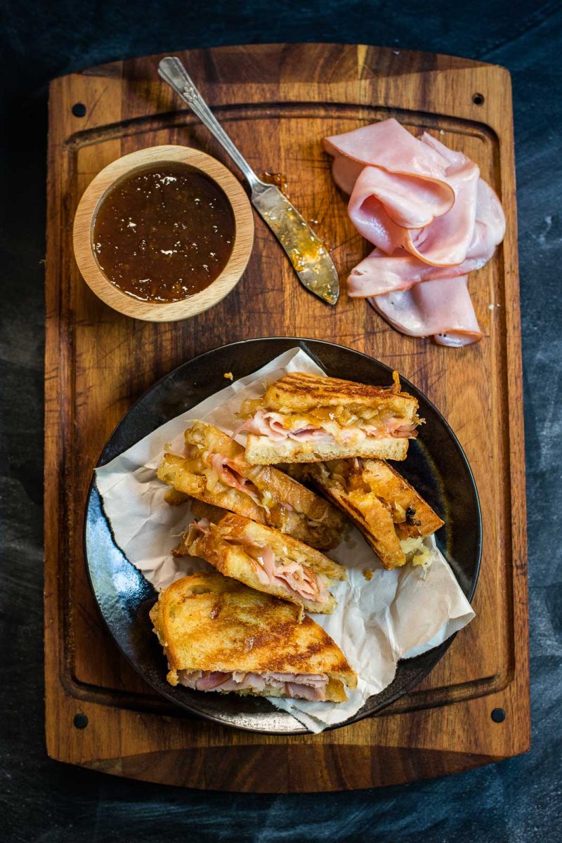 Gruyere Grilled Cheese with Ham NeighborFood