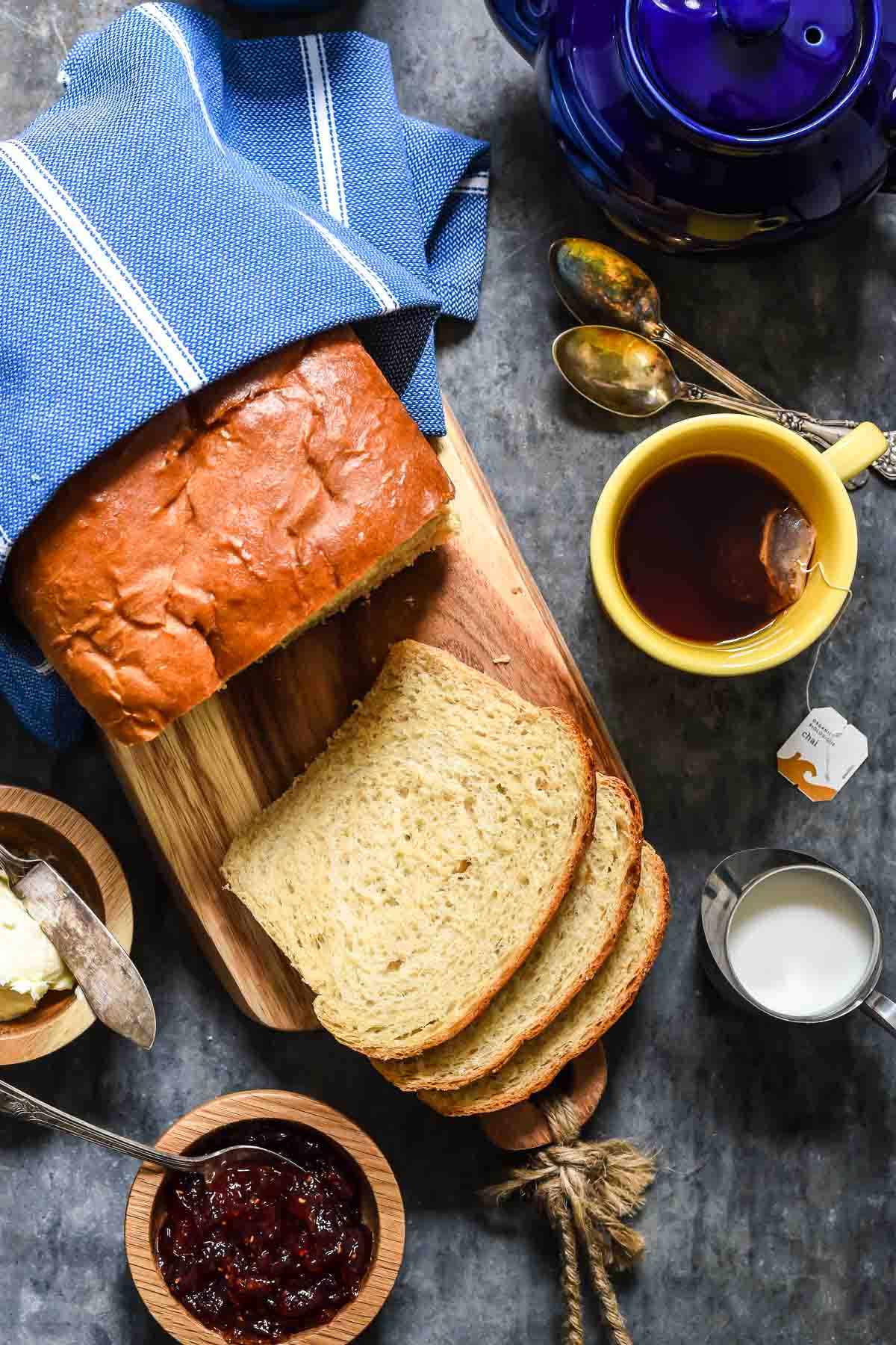 This easy Amish White Bread recipe makes a perfect fluffy, tender bread for sandwiches or jam!