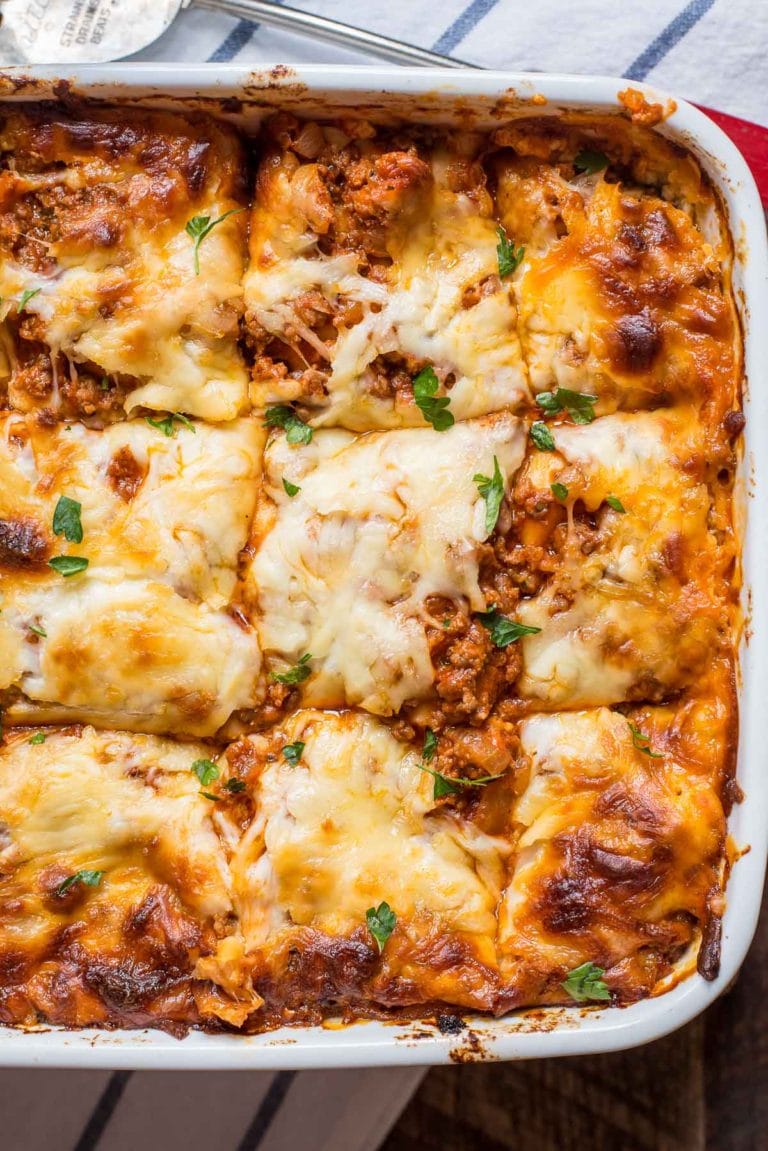 Mom’s Cottage Cheese Lasagna