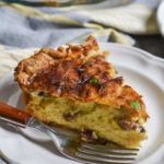 This Mushroom and Leek Quiche is rich and filling, perfect for Easter or any spring brunch!