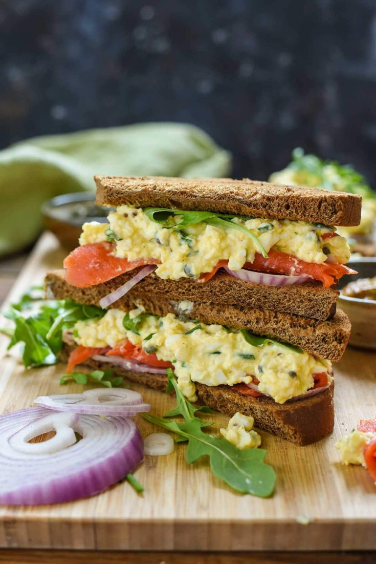 Smoked Salmon Egg Salad Sandwiches | NeighborFood
