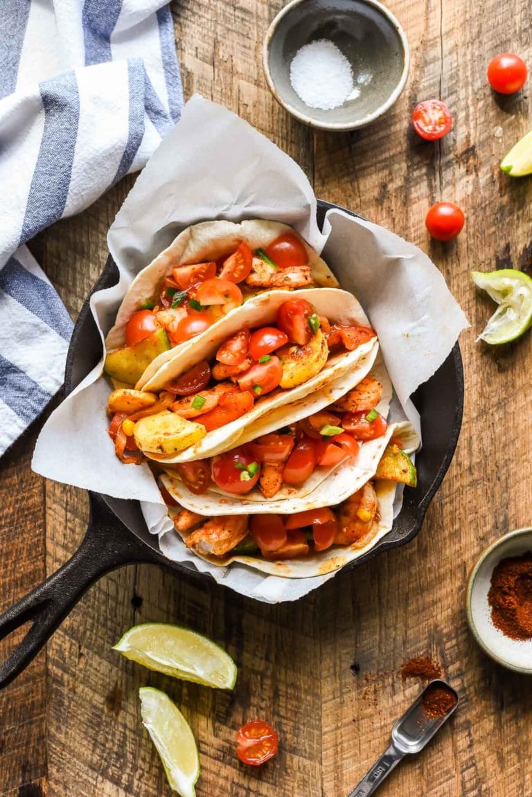 Sheet Pan Shrimp Tacos