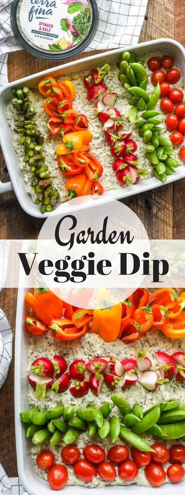 This Garden Veggie Dip is a perfect easy appetizer for any occasion, but is especially adorable for a farm themed birthday party!