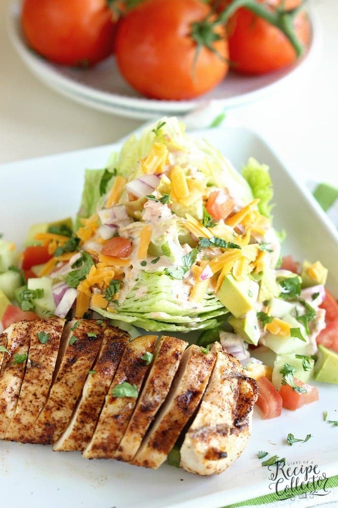 Chicken Fajita Wedge Salad