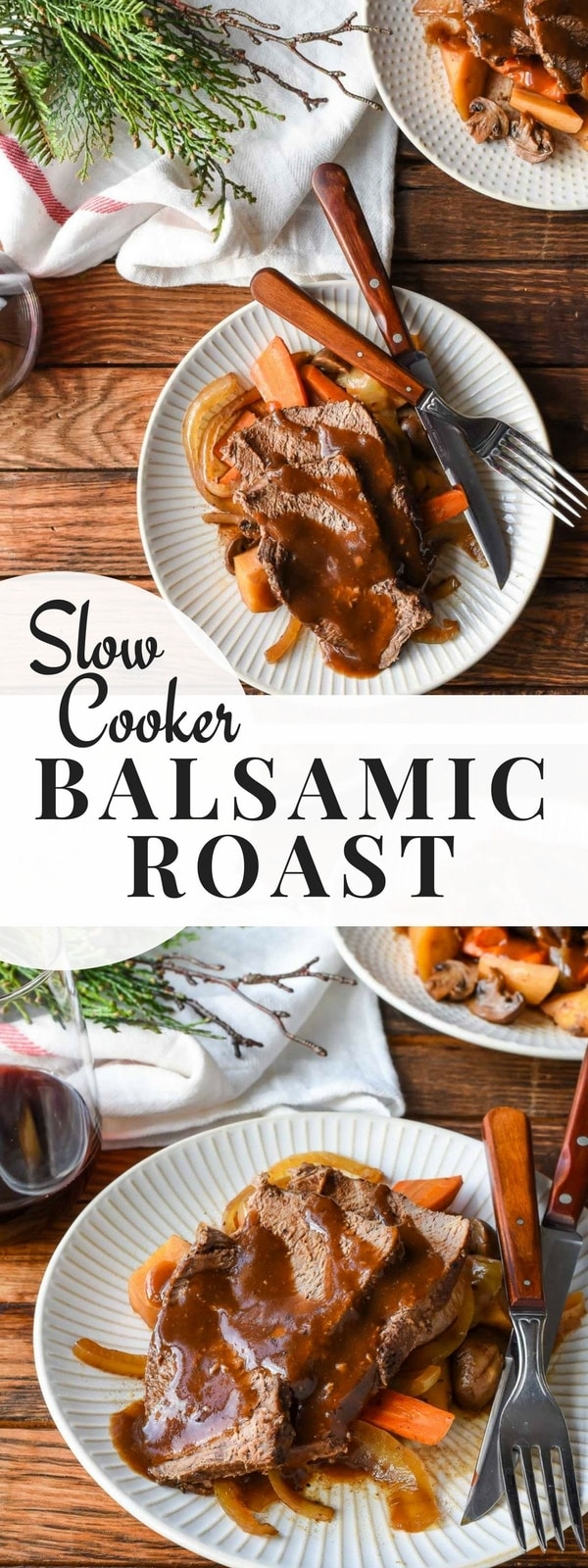 This Slow Cooker Balsamic Roast is an easy, delicious meal for any occasion.